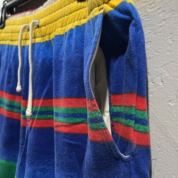 ☀️🏝️ POLO RALPH LAUREN Men's 8 Inch Striped Spa Cotton Terry Shorts Size Lg -EU - Picture 8 of 10